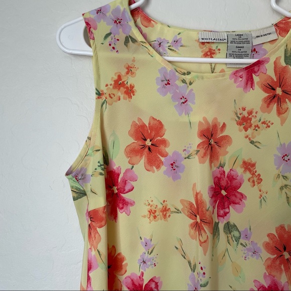 White Stag Floral Semi-Sheer Dress Size 14 - Picture 2 of 6